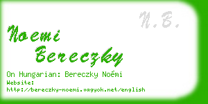 noemi bereczky business card